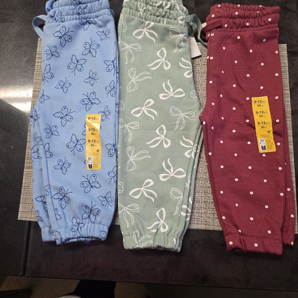 Kids Butterfly, Bow, and Polka Dot Bottoms Bundle Of 3